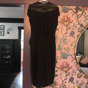 Goth, punk faux leather top with oversized hood.